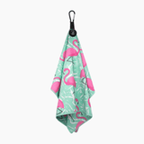 Fairway Flamingo Golf Towel - HeadCaddy