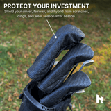 Textured Black Headcovers - HeadCaddy