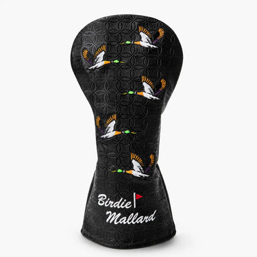 Birdie Mallard Black Golf Driver Headcover Front - HeadCaddy
