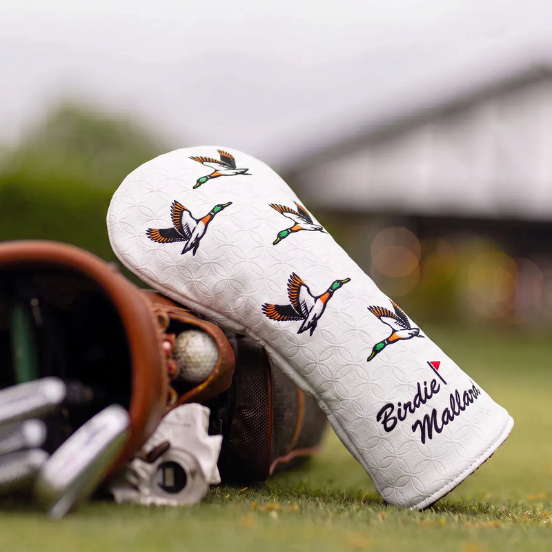 Birdie Mallard White Golf Driver Headcover - HeadCaddy