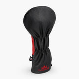 Bomby Boom Black Red Golf Headcover Back - HeadCaddy