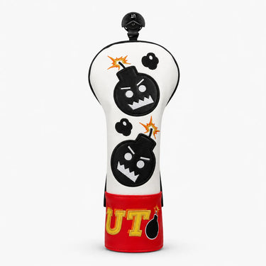 Bomby Boom White Golf Headcover Hybrid - HeadCaddy