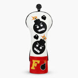 Bomby Boom White Golf Headcover Fairway - HeadCaddy