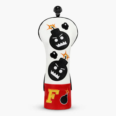 Bomby Boom White Golf Headcover Fairway - HeadCaddy