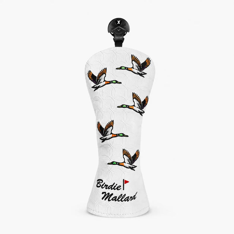 Birdie Mallard White Golf Headcover Hybrid - HeadCaddy