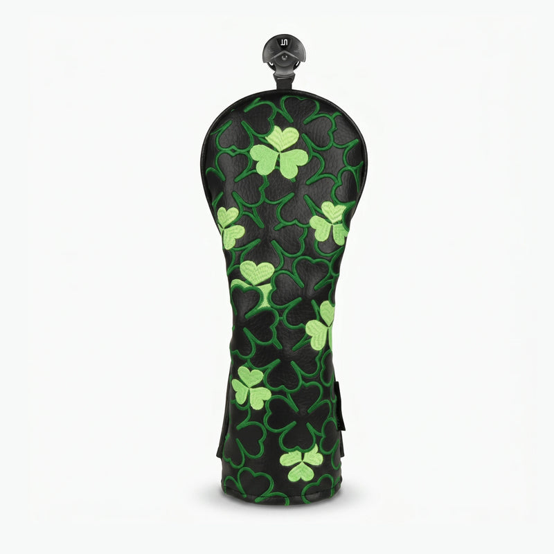 Emerald Clover Black Golf Headcover Fairway - HeadCaddy