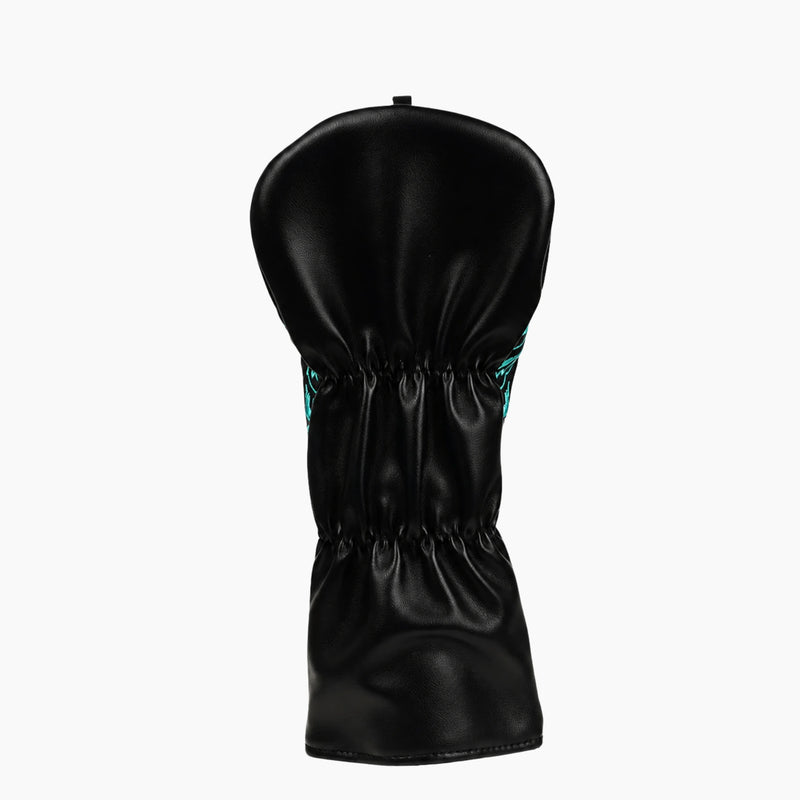 Flashy Bigfoot Driver Black Golf Headcover Back View - HeadCaddy