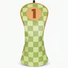 Green Checkered Golf Headcover Driver - HeadCaddy