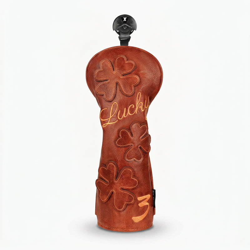 Lucky Clover Brown Golf Headcover 3 Fairway - HeadCaddy