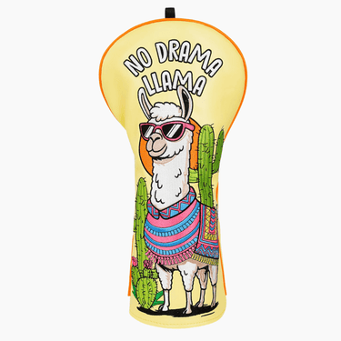 No Drama Llama Yellow Golf Driver Headcover - HeadCaddy