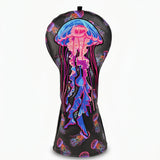 Ocean Drift Jellyfish Black Golf Headcover Driver - HeadCaddyy