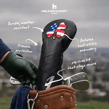 Premium American Luck Black Golf Headcover Benefits - HeadCaddy