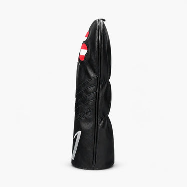 Premium American Luck Black Golf Headcover Driver Side - HeadCaddy 