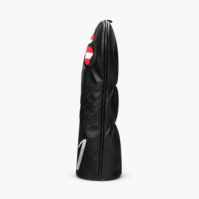 Premium American Luck Black Golf Headcover Driver Side - HeadCaddy 