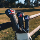 Premium American Luck Black Golf Headcover Set - HeadCaddy
