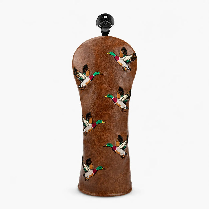 Premium Birdie Flight Cognac Brown Golf Headcover Fairway - HeadCaddy
