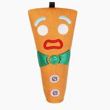 Premium Gingerbread Blade Brown Putter Cover Front - HeadCaddy