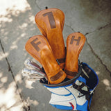 Premium Heritage Brown Golf Headcover Set - HeadCaddy