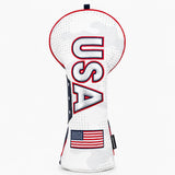 Premium Old Glory Camo White Golf Driver - HeadCaddy