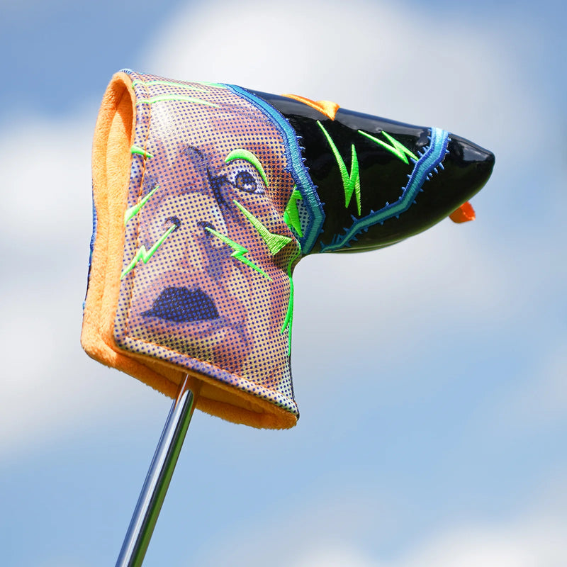 Premium Orange Doc Blade Putter In-Use - HeadCaddy