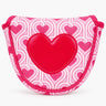Retro Sweetheart Mallet Putter Cover Front - HeadCaddy