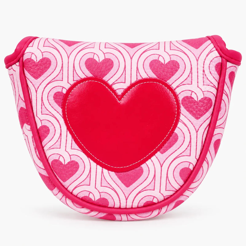 Retro Sweetheart Mallet Putter Cover Front - HeadCaddy
