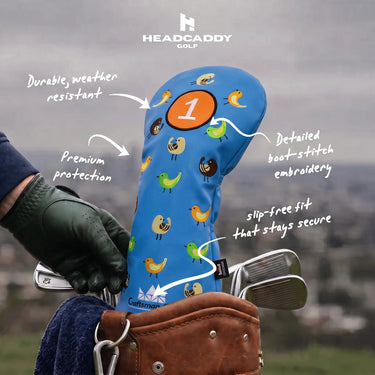 Tweet Shot Blue Golf Headcover Benefits - HeadCaddy