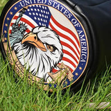 USA 250th Anniversary Black Golf Driver Closeup - HeadCaddy