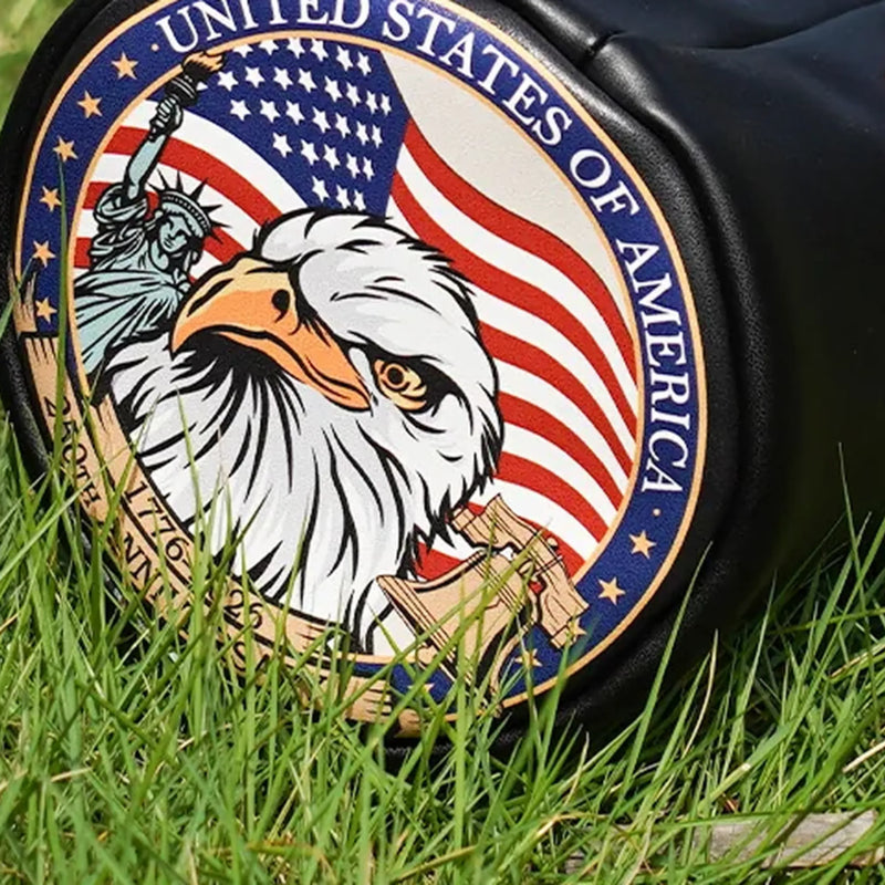 USA 250th Anniversary Black Golf Driver Closeup - HeadCaddy