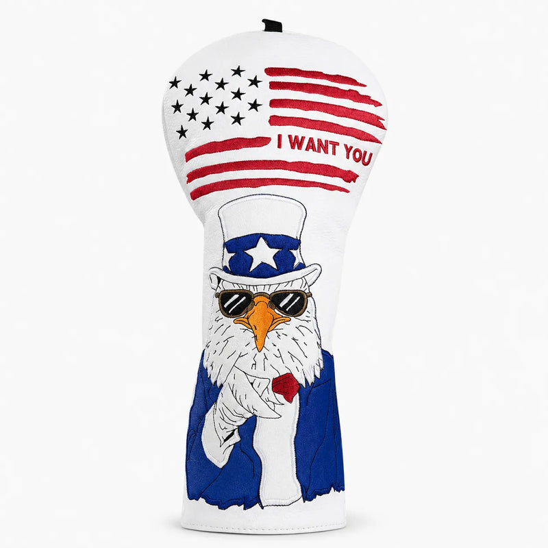 Uncle Sam White Golf Driver - HeadCaddy