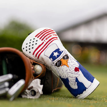 Uncle Sam White Golf Driver Lifestyle - HeadCaddy