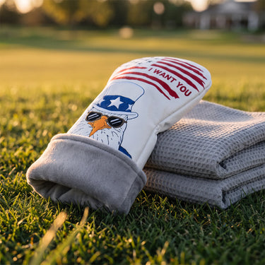 Uncle Sam White Golf Driver Plushed in - HeadCaddy
