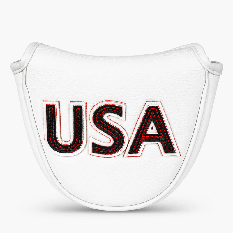 White USA Mallet Putter Cover - HeadCaddy