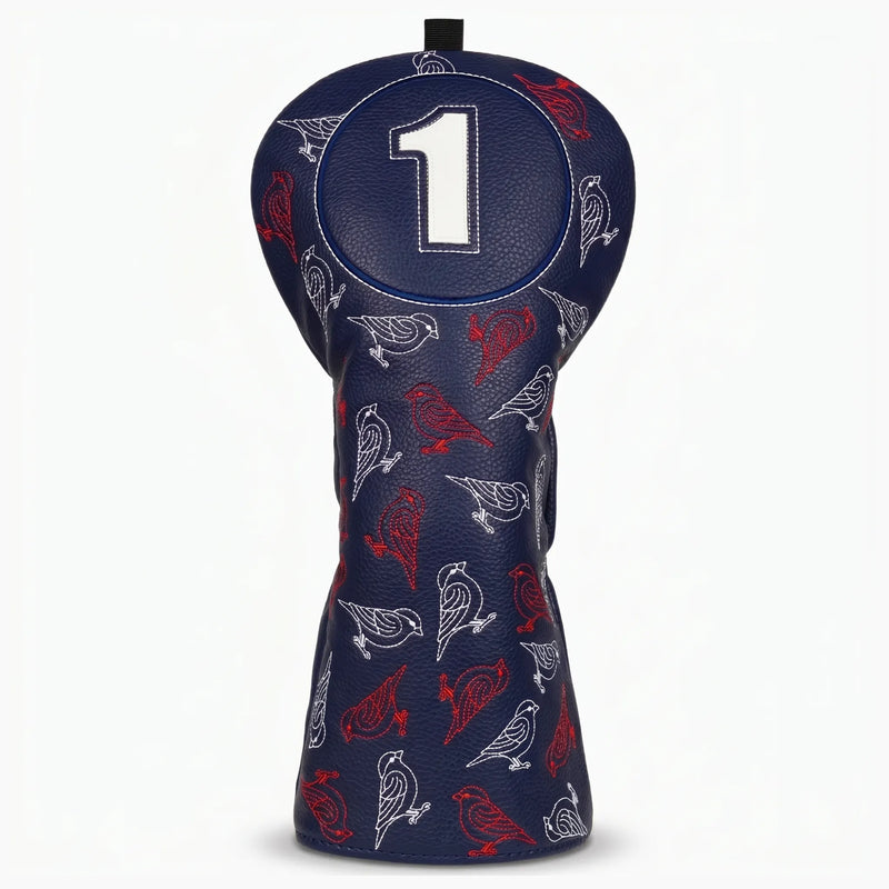 Woodland Bird Dark Blue Golf Headcover Driver - HeadCaddy
