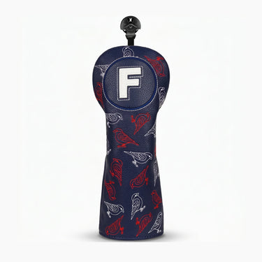 Woodland Bird Dark Blue Golf Headcover Fairway - HeadCaddy