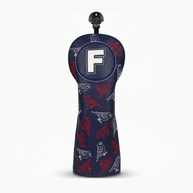 Woodland Bird Dark Blue Golf Headcover Fairway - HeadCaddy