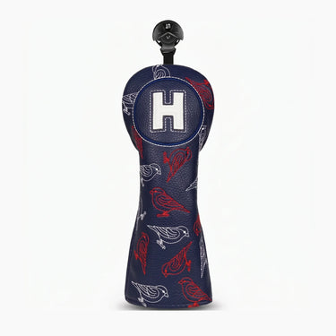 Woodland Bird Dark Blue Golf Headcover Hybrid - HeadCaddy
