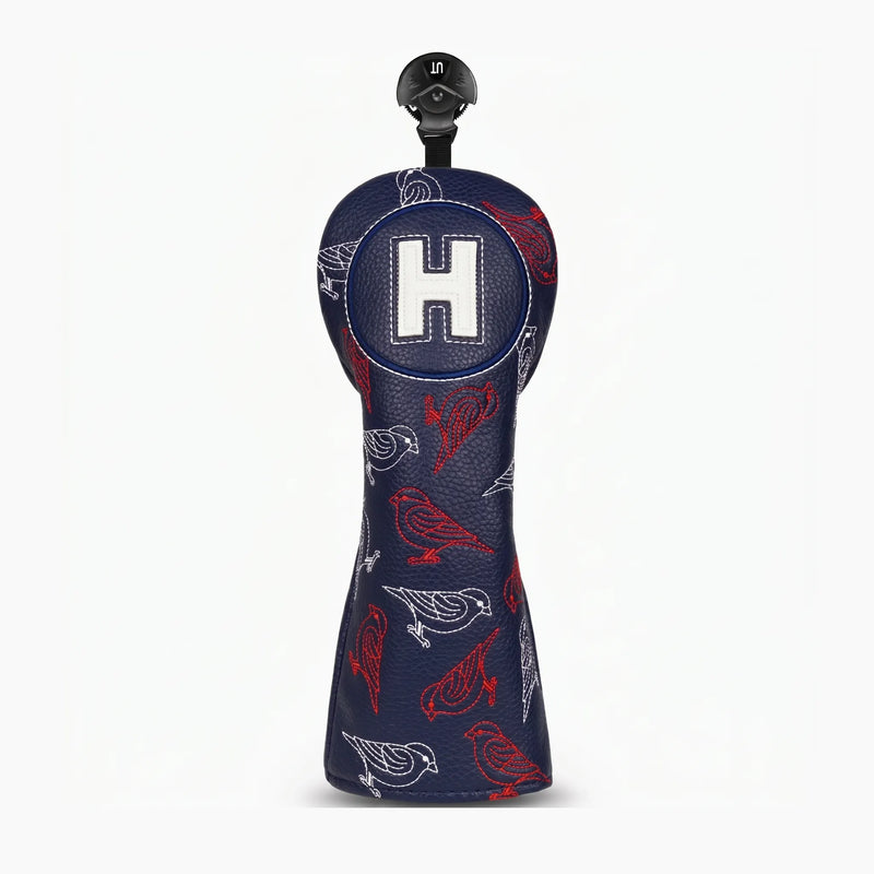Woodland Bird Dark Blue Golf Headcover Hybrid - HeadCaddy