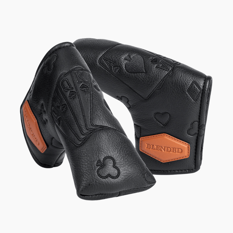 Blacked Out Cards Blade Putter Cover - HeadCaddy