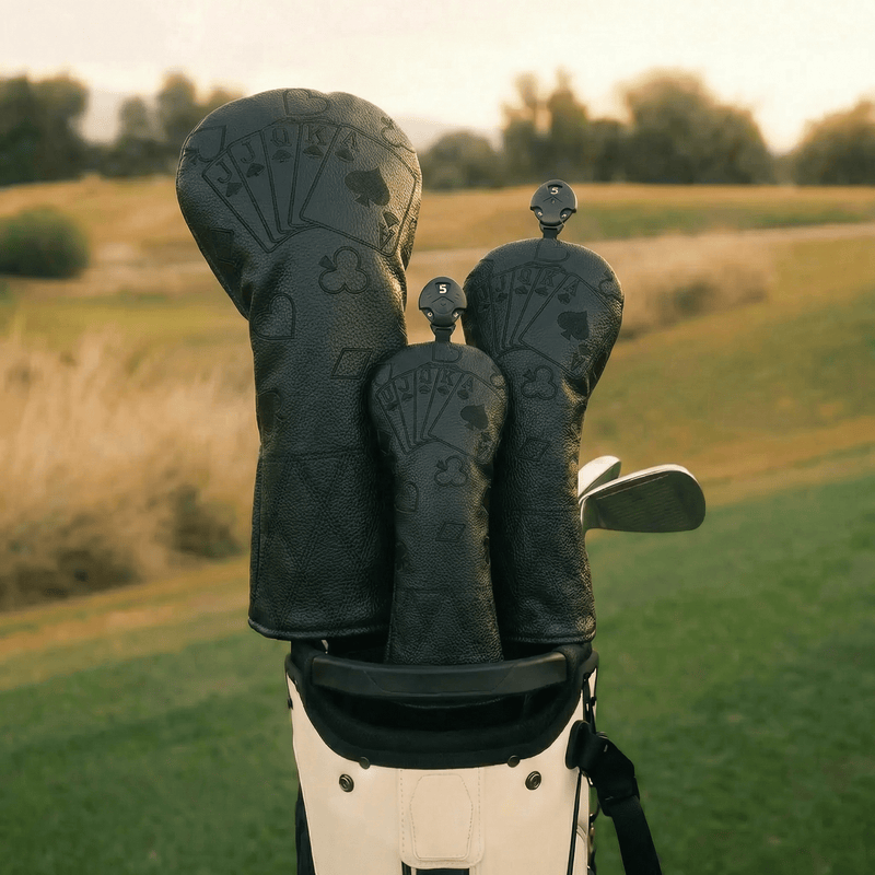 Blacked Out Cards Headcovers - HeadCaddy