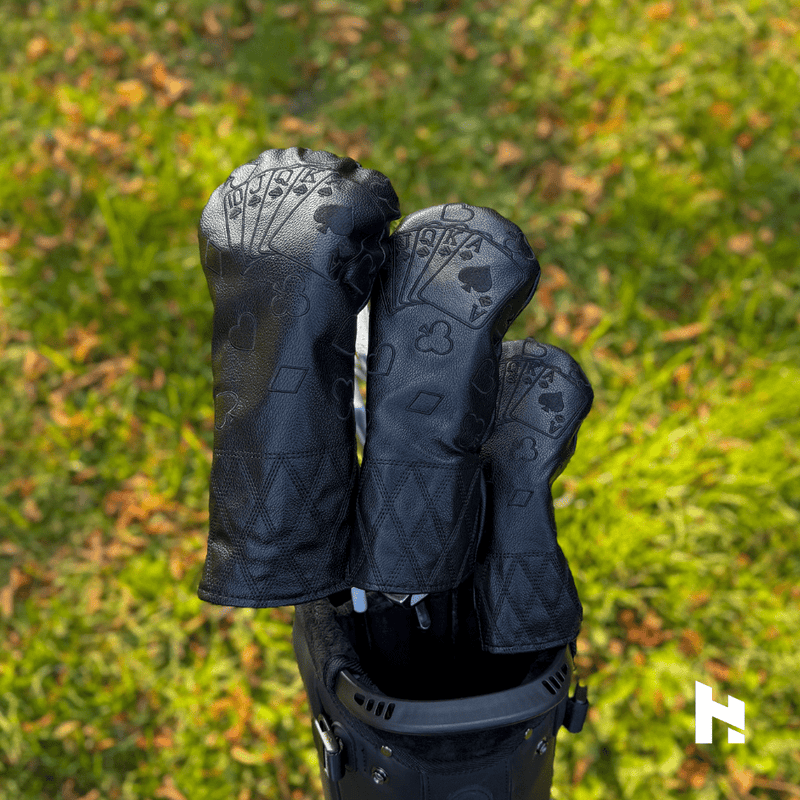 Blacked Out Cards Headcovers - HeadCaddy