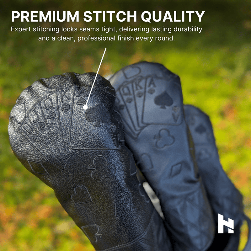 Blacked Out Cards Headcovers - HeadCaddy