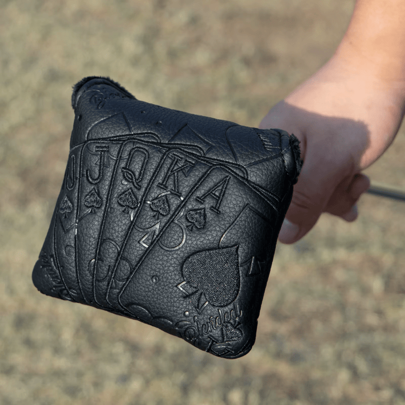Blacked Out Cards Mallet Putter Cover - HeadCaddy