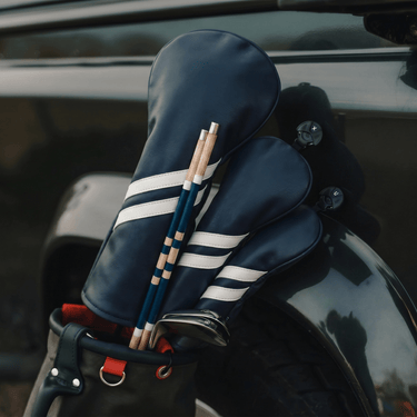 Clean Striped Headcover - Navy - Lifestyle