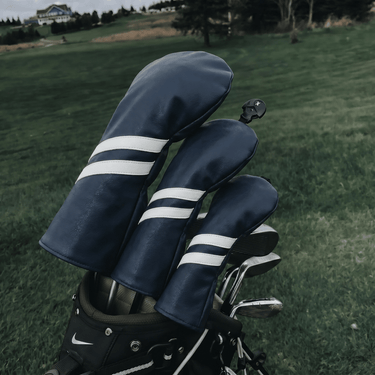 Clean Striped Headcover - Navy - Lifestyle