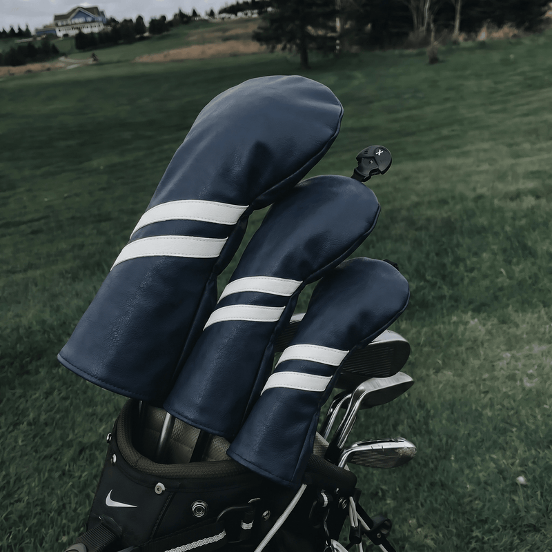Clean Striped Headcover - Navy - Lifestyle