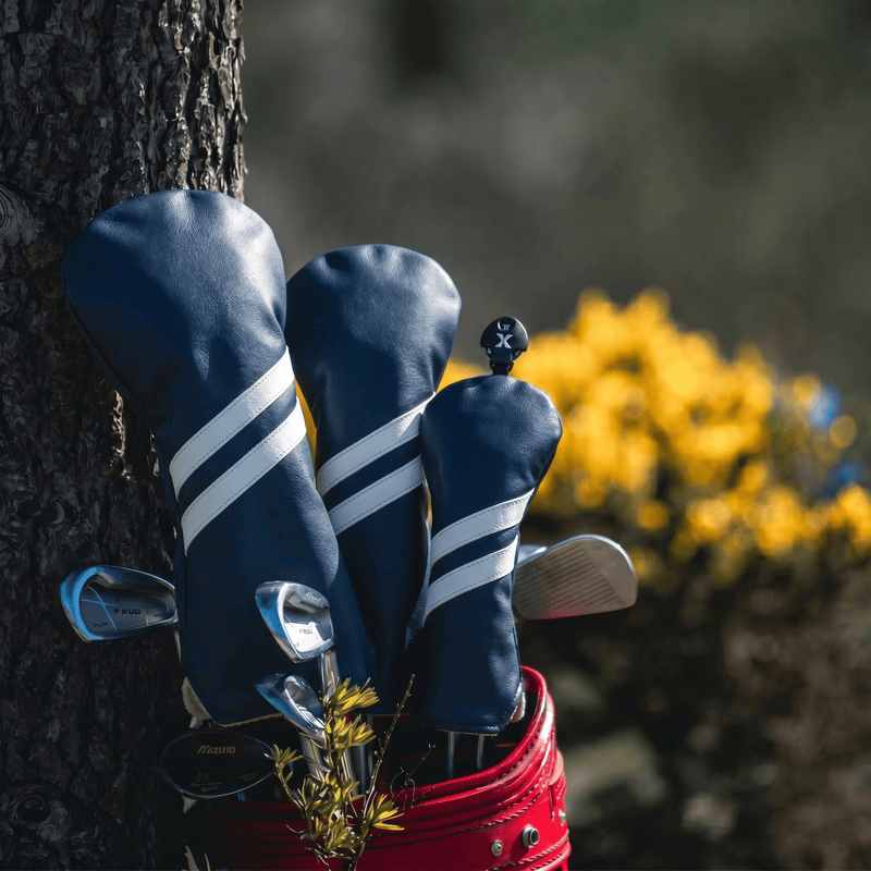 Clean Striped Headcover - Navy - Lifestyle