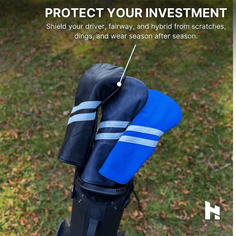 Clean Striped Headcovers - HeadCaddy