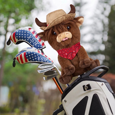 Cowboy Highland Cattle Driver Headcover - Lifestyle