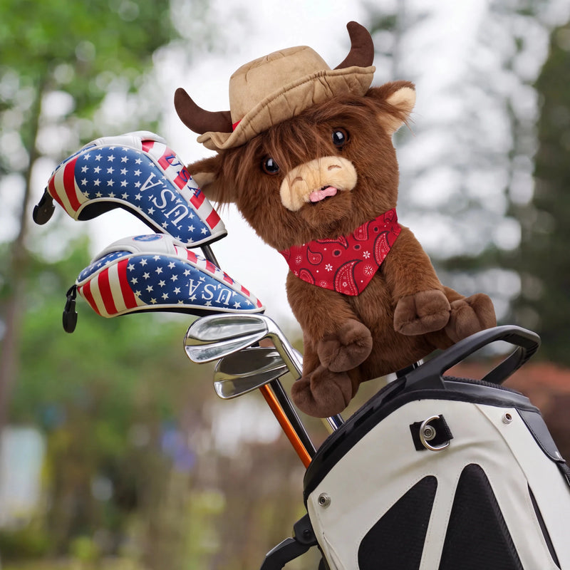 Cowboy Highland Cattle Driver Headcover - Lifestyle